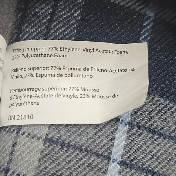 Dearfoams Men's Slippers Charcoal Gray New Without Tags Sz 11-12 - Picture 10 of 10